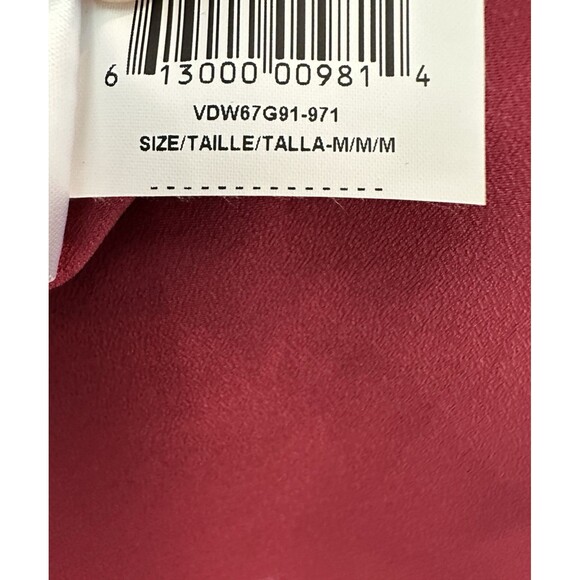 BCBGeneration Women's Chiffon Cocktail Dress (M, Cranberry apple) - Picture 7 of 9